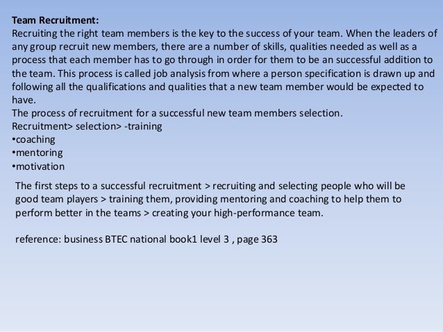 Btec unit 19 team function unit 19 p1